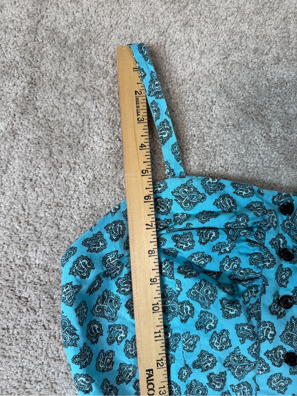 Vintage That’s It Crop Halter Top Size Large 100% Cotton Made In USA - Picture 8 of 9